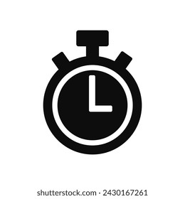 Countdown icon vector. Passage of time illustration sign. Clock symbol.