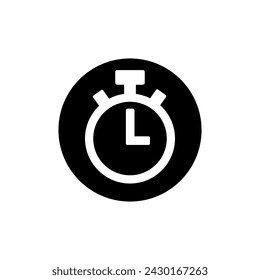 Countdown icon vector. Passage of time illustration sign. Clock symbol.