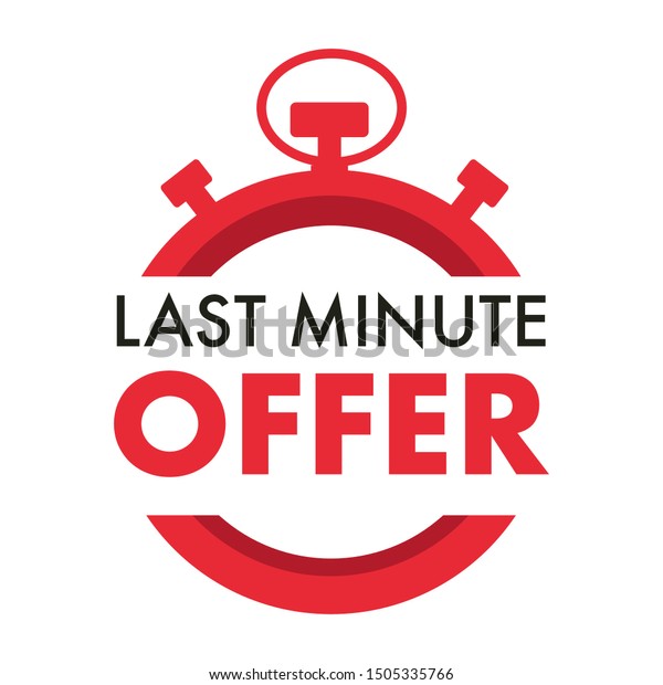 Countdown, last minute offer, one day sales and timer\
or stopwatch isolated icon vector. Promo sticker, business limited\
special promotion, best deal emblem or logo. Clock dial symbol,\
ticking tim