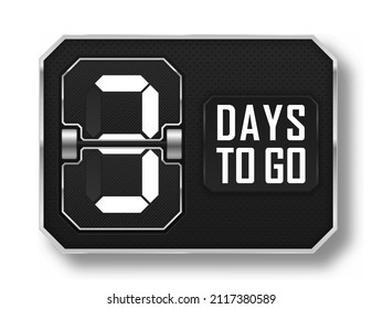 Countdown left days. Count time sale.