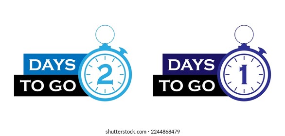 Countdown left days timer. Count time sale vector icon.