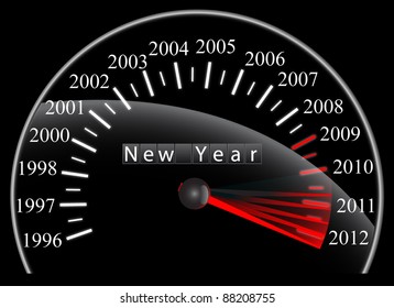 Countdown to New Year 2012 - Speedometer