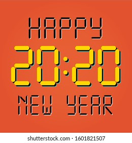 Countdown to new year 2020. Counting last moments before Christmas or New Year 2020
