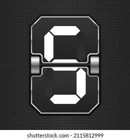 Scoreboard-Nummern für Countdown Retro-Uhr, Flipchart oder mechanische Zahlen.