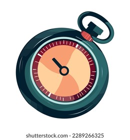 Countdown symbol on clock face, deadline approaching fast icon