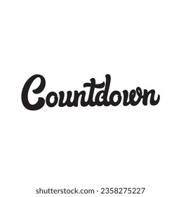countdown text on white background.