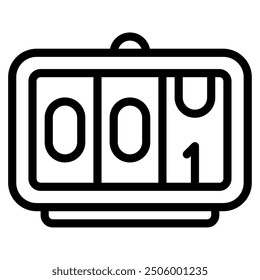 Countdown Time and Date icon illustration