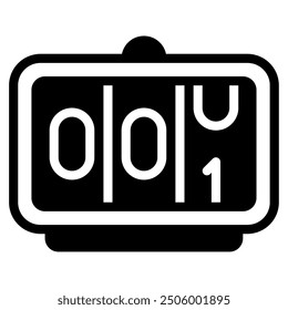Countdown Time and Date icon illustration