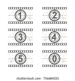 Countdown time. The old film.