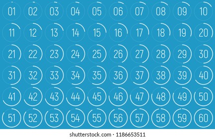 Countdown timer. Clock counter. Vector template for your design.