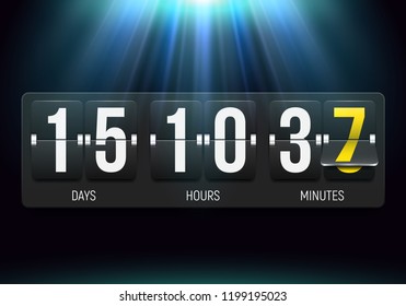 Countdown Timer. Clock Counter. Vector Template For Your Design.