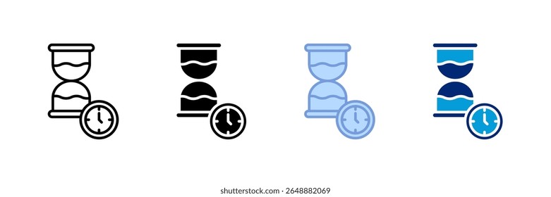 Countdown Timer Icon Set Multiple Style Collection