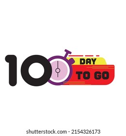 Countdown timer number of days left with clock Free Vector