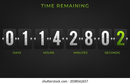 Countdown timer vector clock counter