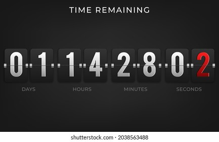 Countdown timer vector clock counter
