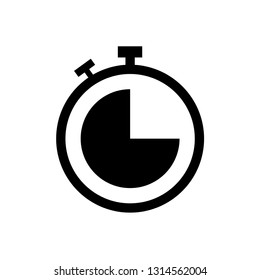 Countdown timer vector in flat design isolated on white background. Clock icon symbol for your web site design. Clock icon logo, app, UI. EPS10