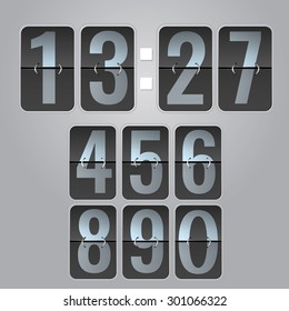Countdown timer, vector illustration
