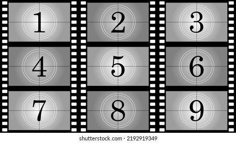 countdown vector set. simple and flat design. eps vector