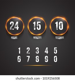 Countdown web site vector flat template digital clock timer background for coming soon or under construction design Countdown web site vector flat template digital clock timer background for coming soon or under construction design