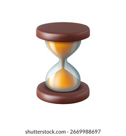 Contagens regressivas tempo mecânica no jogo, isolado hourglass ui icon. Símbolo de desenho animado vetorial do desafio speedrun ou temporizador. Quebra-cabeça ou lógica software de jogos elemento de tensão e emoção