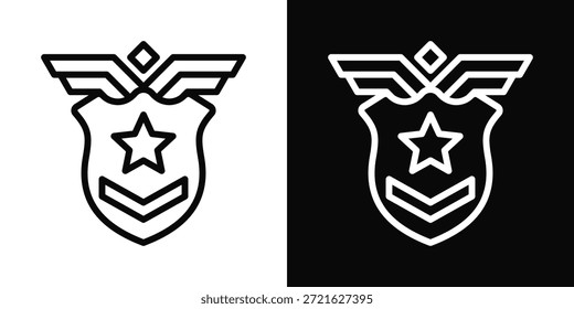 Ícone De ContraAtaque Estilo De Fundo Branco E Preto
