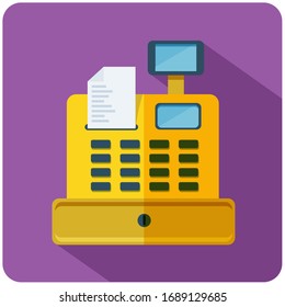 counter checkout icon vector, payment store register symbol vectors.