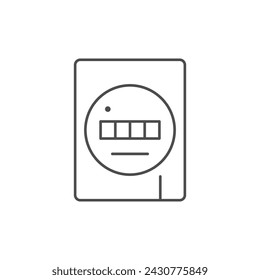 Counter device line outline icon