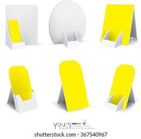 Counter display box with soft shadow isolated on transparent background