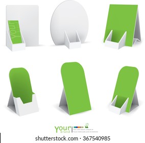 Counter display box with soft shadow isolated on transparent background
