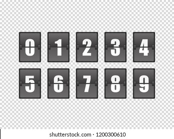 Counter elements vector mockup. Vector object isolated on transparent background