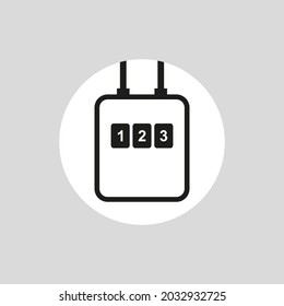 Icono contra el gas. Ilustración vectorial en diseño plano
