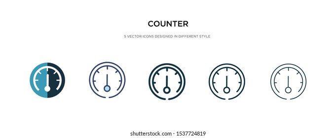 counter icon in different style vector illustration. two colored and black counter vector icons designed in filled, outline, line and stroke style can be used for web, mobile, ui