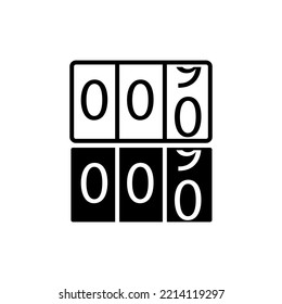 Vektordesign-Vorlagen für Zähler-Symbole 