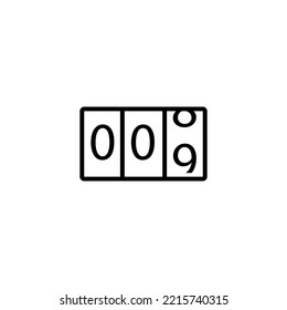 Vektordesign-Vorlagen für Zähler-Symbole 