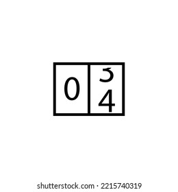 counter icon vector design templates 
