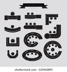 Office Furniture Symbols Top View Images Stock Photos Vectors Shutterstock 22 office chair icons office chair 22. https www shutterstock com image vector counter information furniture icon top view 225963895