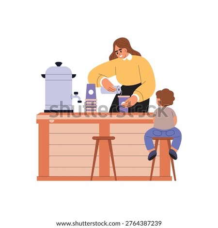 Counter Negotiation  vector concept illustration EPS file