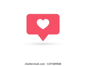 Counter Notification Icon. Element for social network, web, ui, mobile, app. Vector illustration. EPS 10