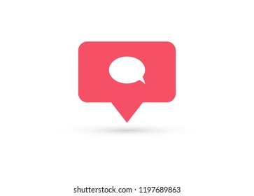 Counter Notification Icon. Element for social network, web, ui, mobile, app. Vector illustration. EPS 10