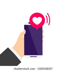 Counter Notification Icon . Follower. New Icon like 1 symbol button. Social media like ui app smart phone. Vector illustration. EPS 10.