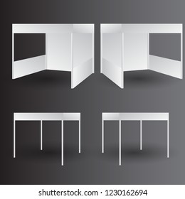 counter promotion exhibition stand mockup for event