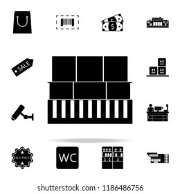 counter in the store icon. market icons universal set for web and mobile