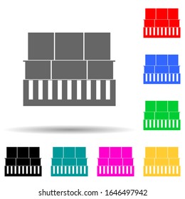 counter in the store multi color style icon. Simple glyph, flat vector of market icons for ui and ux, website or mobile application