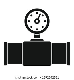 Counter water pipe icon. Simple illustration of counter water pipe vector icon for web design isolated on white background