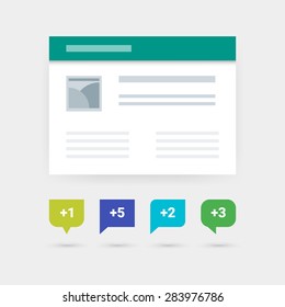 Counter Web or Application UI Symbols. Material blog