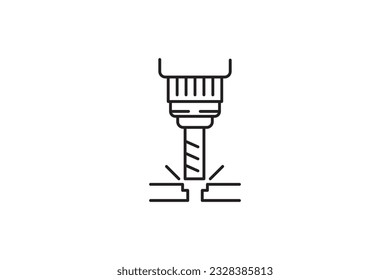 Counterboring manual icon design vector template