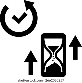 Counterclockwise clocks and hourglasses, rewind