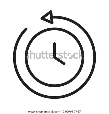 counterclockwise rotation icon Line Art Logo set