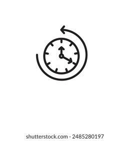 counterclockwise rotation icon vector set collection for web