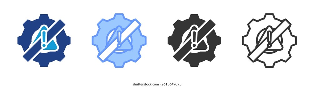 Countermeasure icon set multiple style collection